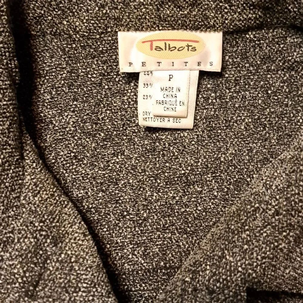 Talbots gray button up jacket size P - Picture 2 of 5
